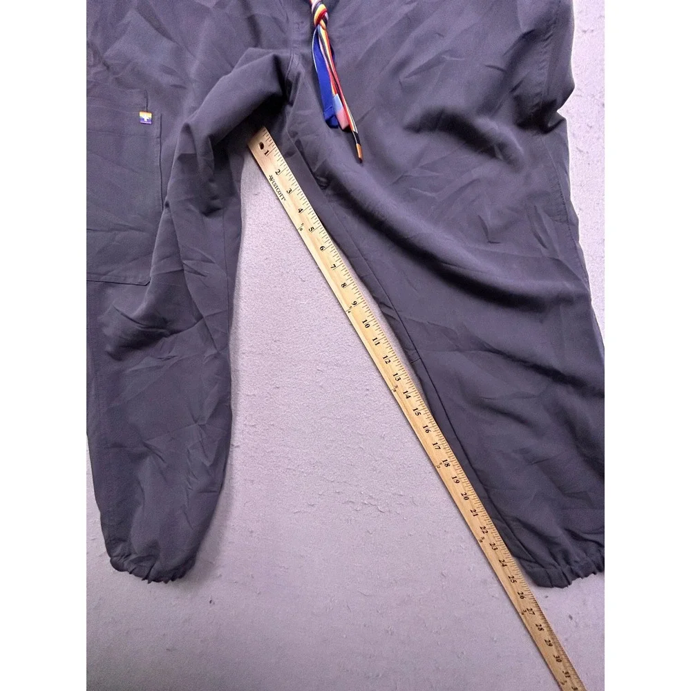 FIGS Jogger Scrub Pants Polyester Rayon Spandex Graphite Gray L/P Womens